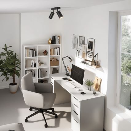 Brilagi - LED RGBW ściemnialna oprawa punktowa SELE 2xGU10/4,8W/230V 3000K czarna/złota + pilot zdalnego sterowania