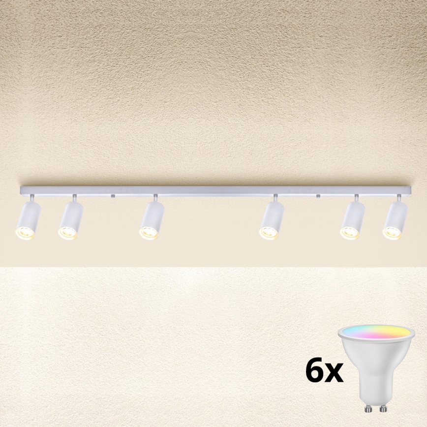 Brilagi - ściemnialna oprawa punktowa LED RGBW SELE 6xGU10/6,5W/230V 2700-6500K biała