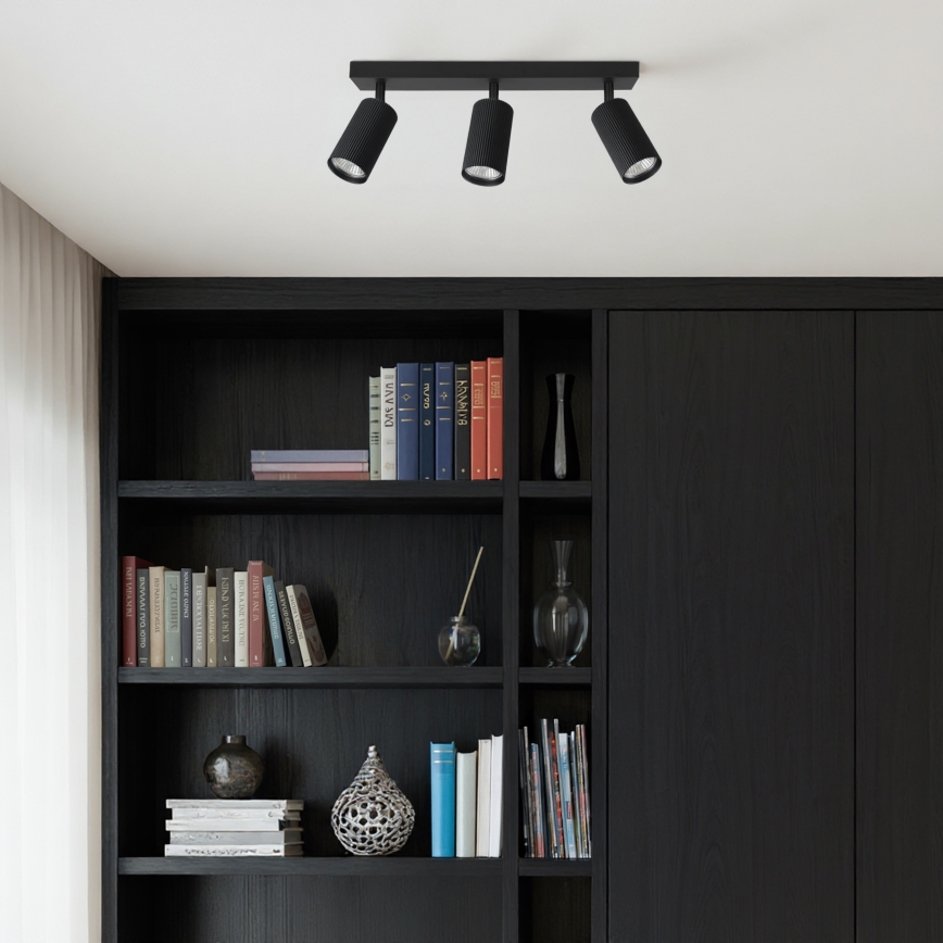 Brilagi - LED RGBW ściemnialna oprawa punktowa SELE MODERN 3xGU10/6,5W/230V 2700-6500K Wi-Fi czarna