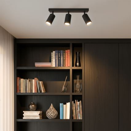 Brilagi - LED RGBW ściemnialna oprawa punktowa SELE MODERN 3xGU10/6W/230V 3000K Wi-Fi czarna