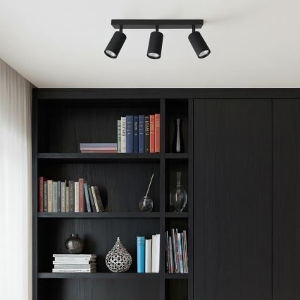 Brilagi - LED RGBW ściemnialna oprawa punktowa SELE MODERN 3xGU10/6W/230V 3000K Wi-Fi czarna