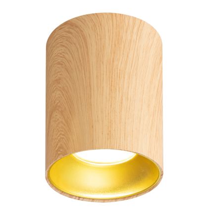 Brilagi - LED RGBW Ściemnialna oprawa punktowa TRINE 1xGU10/4,8W/230V 3000K dekor dębu + pilot zdalnego sterowania