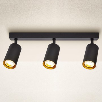 Brilagi - Ściemnialna oprawa punktowa LED SELE 3xGU10/6,5W/230V 2700-6500K czarna/złota