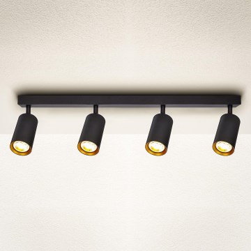Brilagi - Ściemnialna oprawa punktowa LED SELE 4xGU10/6,5W/230V 2700-6500K czarny/złoty