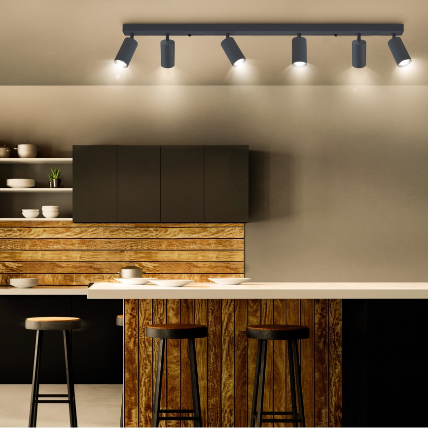 Brilagi - Ściemnialna punktowa oprawa LED SELE 6xGU10/6,5W/230V 2700-6500K antracyt
