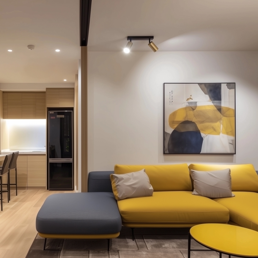 Brilagi - LED ściemnialna oprawa punktowa SELE GOLDEN 2xGU10/6,5W/230V 2700-6500K czarny/złoty
