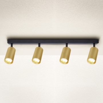 Brilagi - ściemnialna oprawa punktowa LED SELE GOLDEN 4xGU10/6,5W/230V 2700-6500K czarny/złoty
