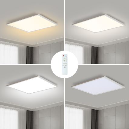 Brilagi - ściemnialna oprawa sufitowa LED SLIMFRAME LED/58W/230V 60x60 cm 3000-6000K biała + pilot zdalnego sterowania