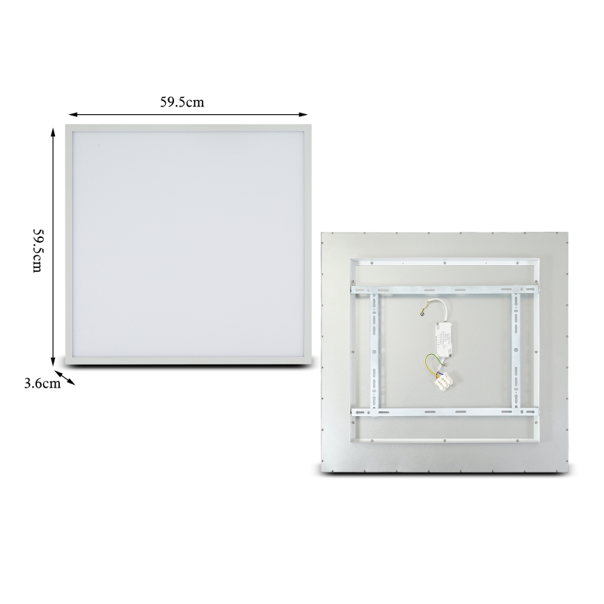 Brilagi - ściemnialna oprawa sufitowa LED SLIMFRAME LED/58W/230V 60x60 cm 3000-6000K biała + pilot zdalnego sterowania