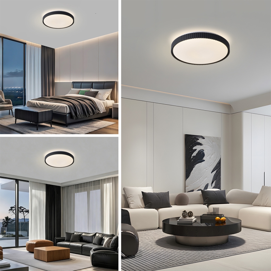 Brilagi - ściemnialna oprawa sufitowa LED CORVO LED/72W/230V 3000-6000K czarna, średnica 50 cm + pilot zdalnego sterowania