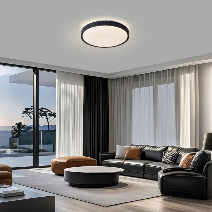Brilagi - ściemnialna oprawa sufitowa LED CORVO LED/72W/230V 3000-6000K czarna, średnica 50 cm + pilot zdalnego sterowania