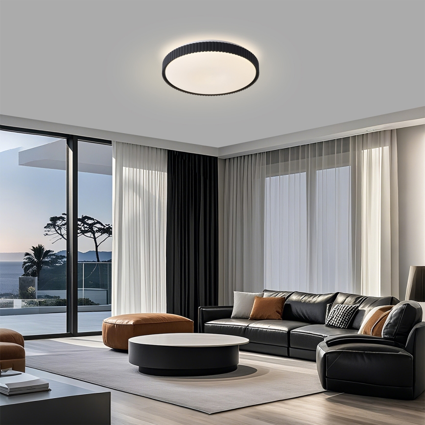 Brilagi - ściemnialna oprawa sufitowa LED CORVO LED/72W/230V 3000-6000K czarna, średnica 50 cm + pilot zdalnego sterowania