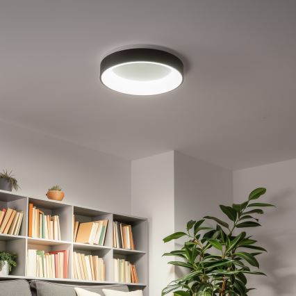 Brilagi - Ściemnialna lampa sufitowa LED FALCON LED/40W/230V 3000-6500K śr. 45 cm czarna + pilot