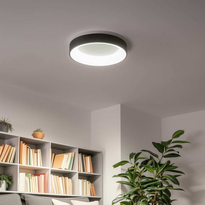 Brilagi - Ściemnialna lampa sufitowa LED FALCON LED/40W/230V 3000-6500K śr. 45 cm czarna + pilot