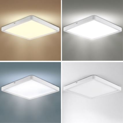 Brilagi - Ściemnialna oprawa sufitowa LED ESTELA SQUARE LED/36W/230V 3000-6500K 31x31 cm biała + zdalne sterowanie