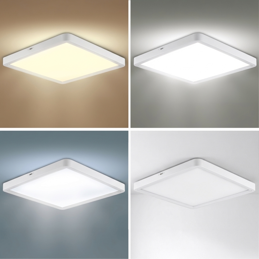 Brilagi - Ściemnialna oprawa sufitowa LED ESTELA SQUARE LED/36W/230V 3000-6500K 31x31 cm biała + zdalne sterowanie