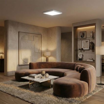Brilagi - Ściemnialna oprawa sufitowa LED ESTELA SQUARE LED/36W/230V 3000-6500K 31x31 cm biała + zdalne sterowanie