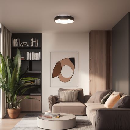 Brilagi - ściemnialna oprawa sufitowa LED FALCON II LED/67W/230V 3000-6500K śr. 40 cm czarna + pilot zdalnego sterowania