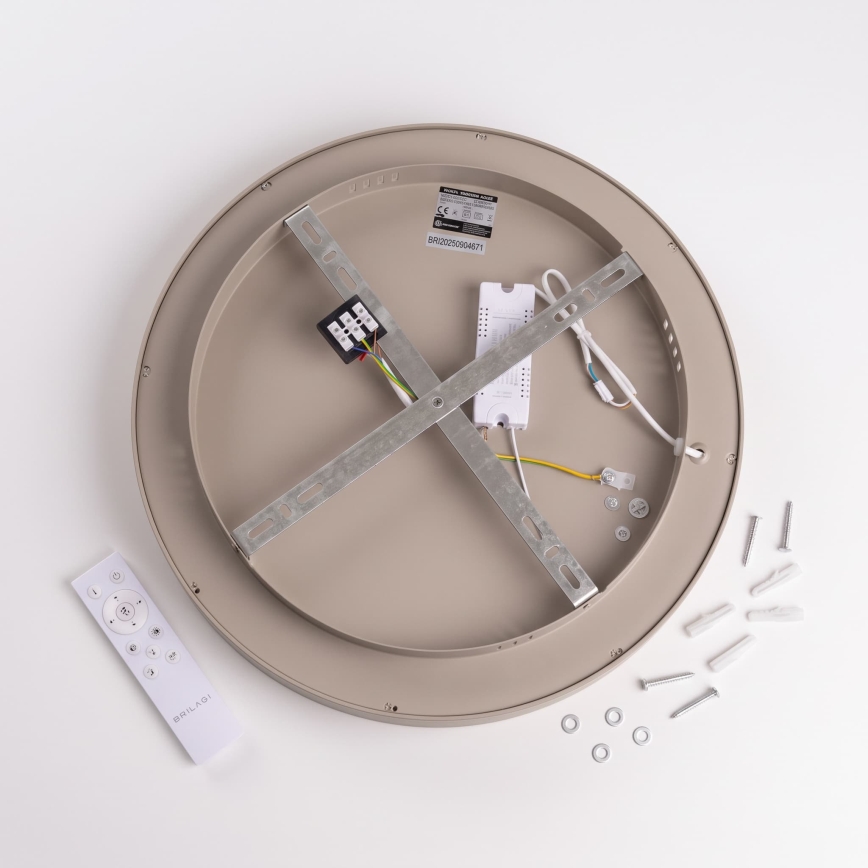 BRILAGI - LED ściemnialna oprawa sufitowa FALCON II LED/67W/230V 3000-6500K śr. 40 cm beżowa + zdalne sterowanie