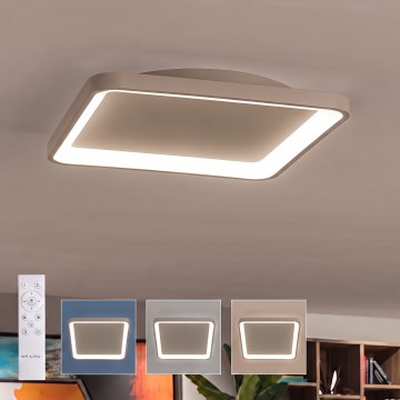 BRILAGI - Ściemnialna oprawa sufitowa LED FALCON SLIM LED/50W/230V 3000-6500K 50x50 cm beżowa + pilot zdalnego sterowania