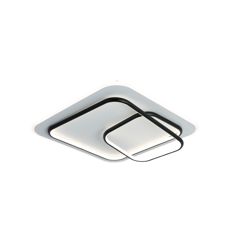 Brilagi - LED Ściemnialna lampa sufitowa FLARE LED/81W/230V 3000-6000K 50x50 cm biały/czarny + zdalne sterowanie