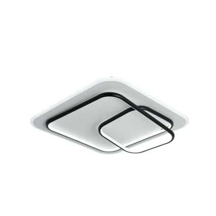 Brilagi - LED Ściemnialna lampa sufitowa FLARE LED/81W/230V 3000-6000K 50x50 cm biały/czarny + zdalne sterowanie