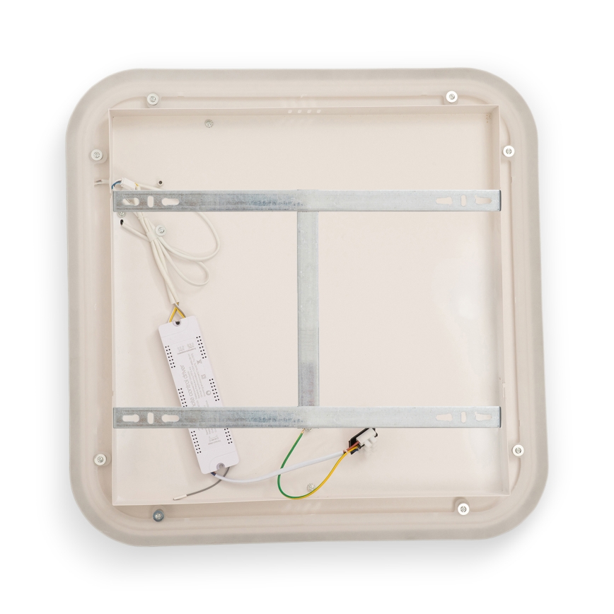 BRILAGI - LED Ściemnialna lampa sufitowa FLARE LED/81W/230V 3000-6000K 50x50 cm biały/czarny + zdalne sterowanie