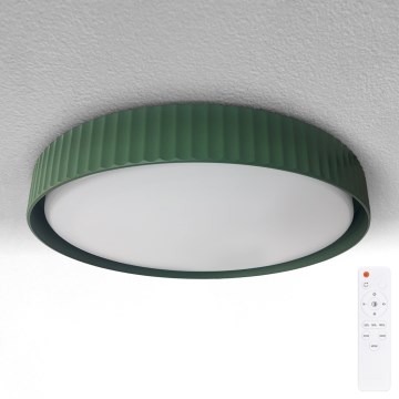 Brilagi - ściemnialna oprawa sufitowa LED LUCIA LED/48W/230V 3000-6500K śr. 41 cm zielona + pilot zdalnego sterowania