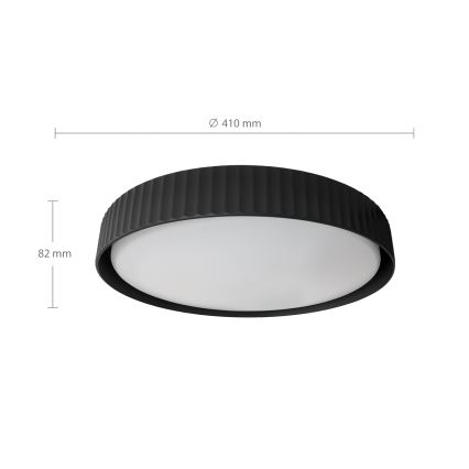 Brilagi - ściemnialny plafon LED LUCIA LED/48W/230V 3000-6500K śr. 41 cm czarny + pilot zdalnego sterowania