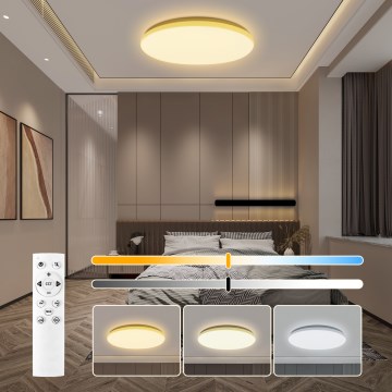 Brilagi - ściemnialna oprawa sufitowa LED MILKY WAY, 36 W, 230 V, 3000–6500 K, średnica 48 cm, z pilotem zdalnego sterowania