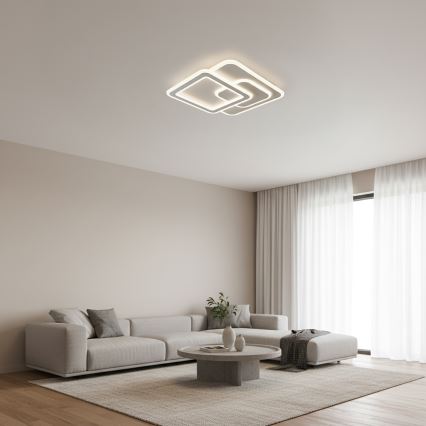 Brilagi - ściemnialna oprawa sufitowa MODERN LED/80W/230V 3000-6000K 52,5x52,5 cm + pilot zdalnego sterowania