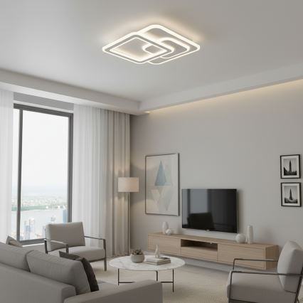 Brilagi - ściemnialna oprawa sufitowa MODERN LED/80W/230V 3000-6000K 52,5x52,5 cm + pilot zdalnego sterowania