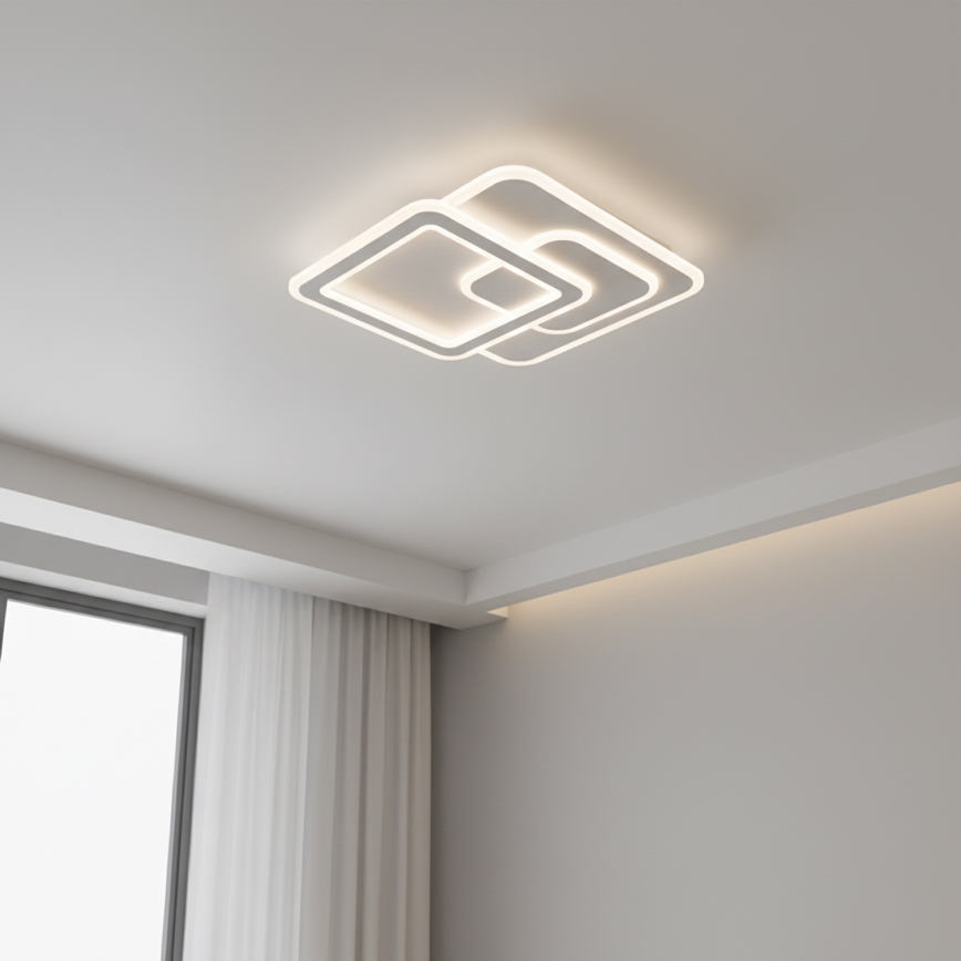 Brilagi - ściemnialna oprawa sufitowa MODERN LED/80W/230V 3000-6000K 52,5x52,5 cm + pilot zdalnego sterowania