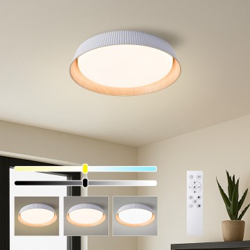 Brilagi - ściemnialna oprawa sufitowa LED ORINO LED/54W/230V 3000-6000K biała śr. 43 cm + pilot zdalnego sterowania