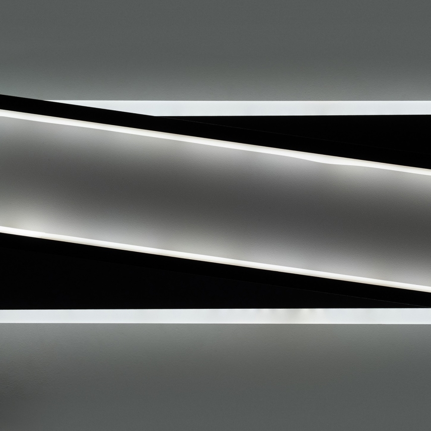Brilagi - ściemnialna oprawa sufitowa LED OUTLINE LED/52W/230V 3000-6000K 15x60 cm biały/czarny + pilot zdalnego sterowania