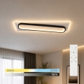 BRILAGI - ściemnialna oprawa sufitowa LED OUTLINE LED/52W/230V 3000-6000K 15x60 cm biały/czarny + pilot zdalnego sterowania
