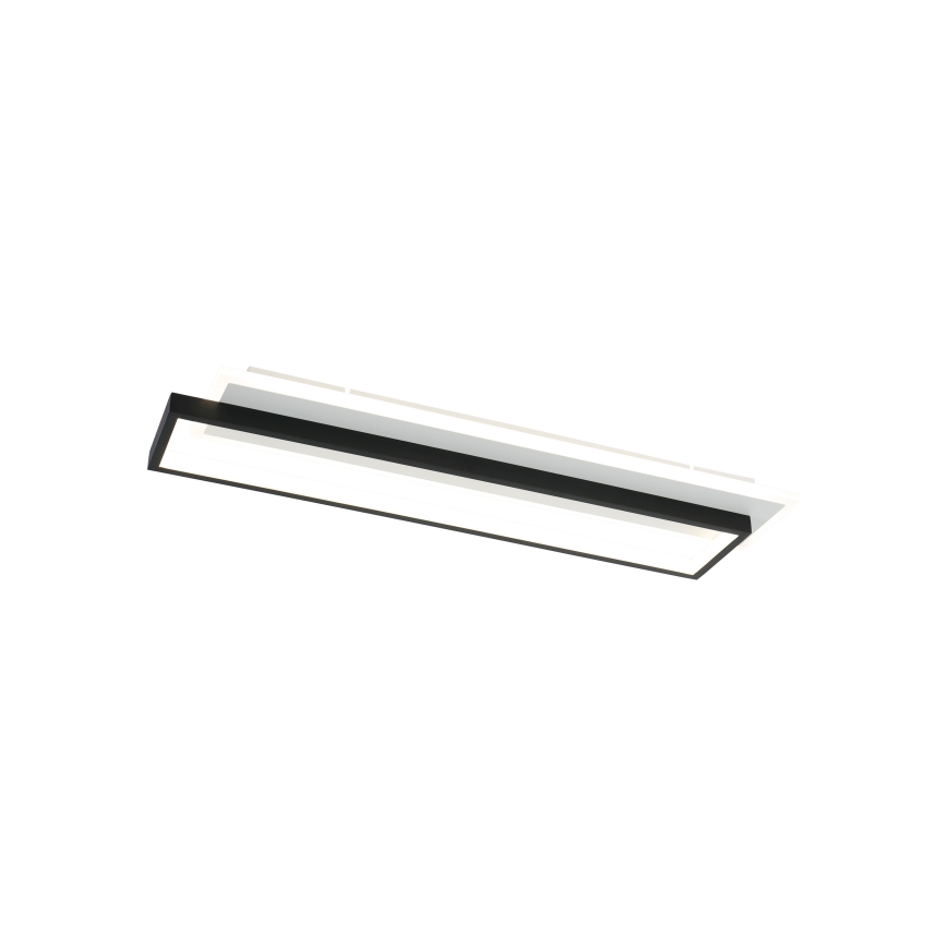 Brilagi - Ściemnialna oprawa sufitowa LED OUTLINE LED/66W/230V 3000-6000K 15x60 cm biały/czarny + pilot zdalnego sterowania