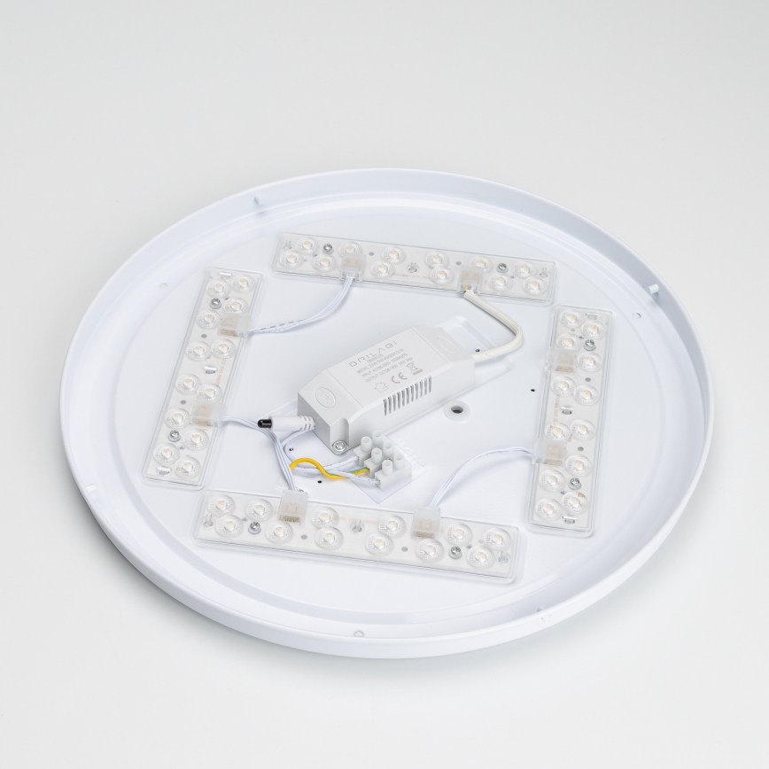 Brilagi - ściemnialna oprawa sufitowa LED PINE LED/24W/230V, drewno, śr. 42 cm, 3000–6500K + pilot zdalnego sterowania