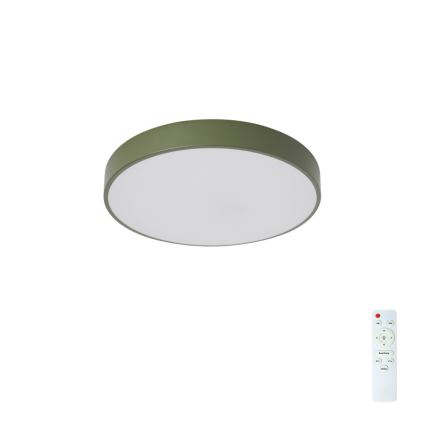 Brilagi - Ściemnialny plafon sufitowy POOL LED/36W/230V 3000-6000K Ø 30 cm zielony + pilot zdalnego sterowania