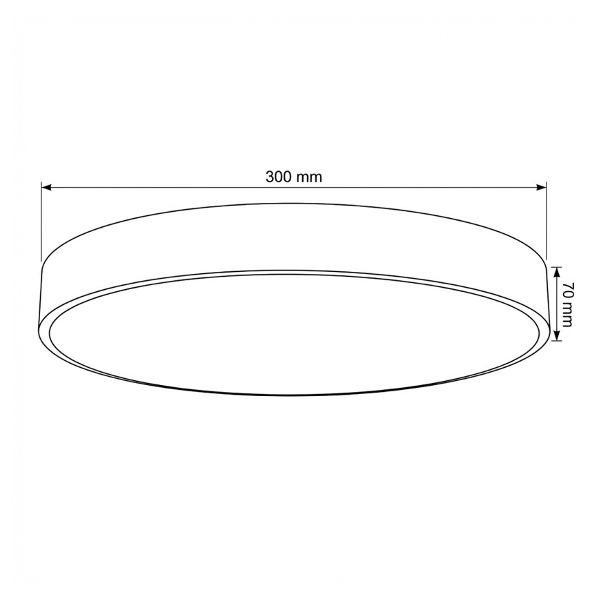 Brilagi - Ściemnialna oprawa sufitowa LED POOL LED/36W/230V 3000-6000K średnica 30 cm beżowa + pilot zdalnego sterowania
