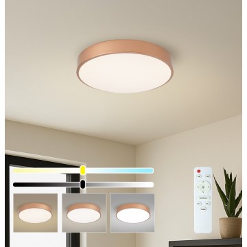 Brilagi - Ściemnialna oprawa sufitowa LED POOL LED/48W/230V 3000-6000K śr. 40 cm brązowa + pilot zdalnego sterowania