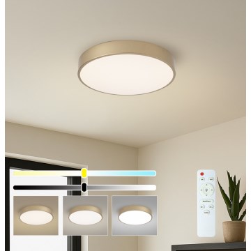 Brilagi - Ściemnialna oprawa sufitowa LED POOL LED/48W/230V 3000-6000K śr. 40 cm złota + pilot zdalnego sterowania