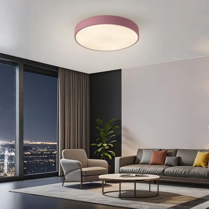 Brilagi - ściemnialna lampa sufitowa LED POOL LED/60W/230V 3000-6000K Ø 50 cm różowa + pilot zdalnego sterowania