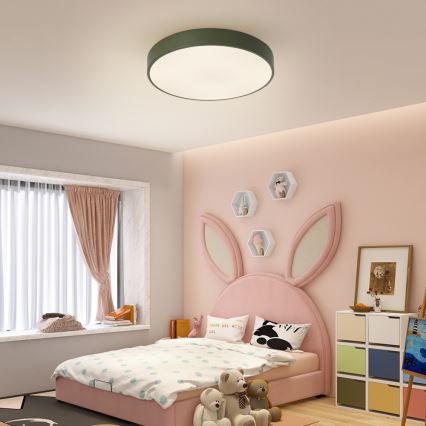 Brilagi - ściemnialna oprawa sufitowa POOL LED/60W/230V 3000-6000K śr. 50 cm zielona + pilot zdalnego sterowania