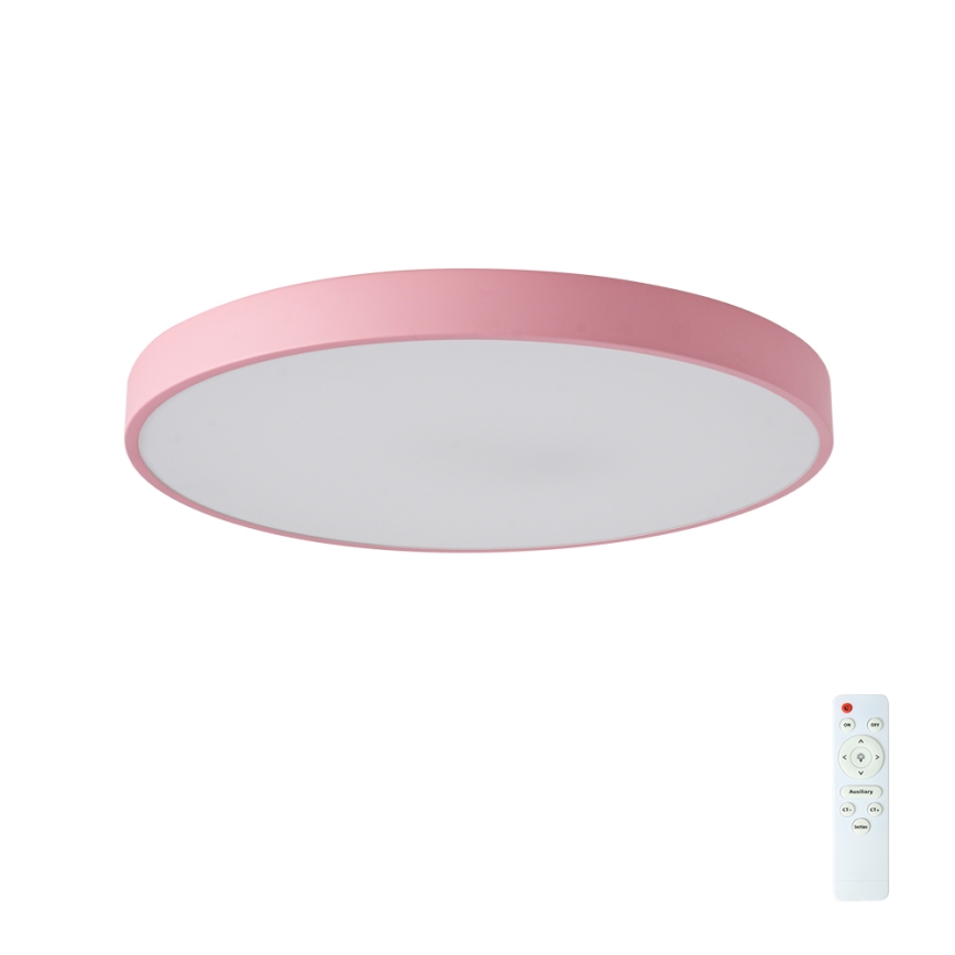 Brilagi - Ściemnialna lampa sufitowa LED POOL 60W/230V 3000-6000K śr. 60 cm różowa + pilot zdalnego sterowania