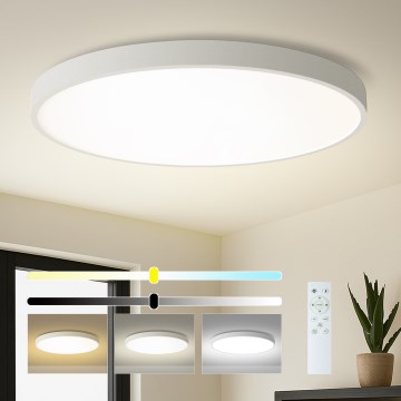 Brilagi - Ściemnialna oprawa sufitowa LED POOL SMART LED/180W/230V 3000-6000K śr. 120 cm Wi-Fi Tuya biała + pilot zdalnego sterowania