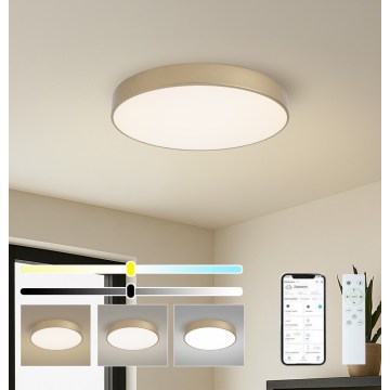 Brilagi - ściemnialna oprawa sufitowa LED POOL SMART LED/60W/230V 3000-6000K średnica 50 cm Wi-Fi Tuya złota + pilot zdalnego sterowania