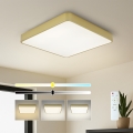 Brilagi - ściemnialna oprawa sufitowa LED POOL SQUARE LED/48W/230V 3000-6000K 50x50 cm złota + pilot zdalnego sterowania
