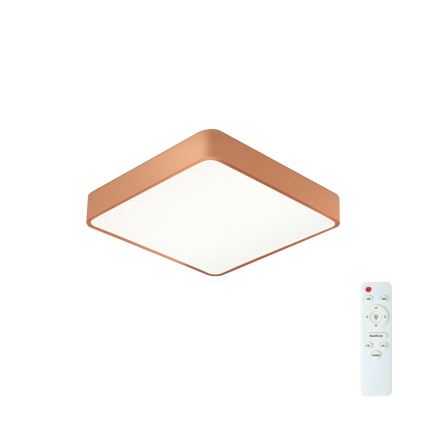 BRILAGI - LED Ściemnialna lampa sufitowa POOL SQUARE LED/48W/230V 3000-6000K 50x50 cm brązowa + zdalne sterowanie
