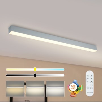 Brilagi - Ściemnialna oprawa sufitowa LED SLEEKLINE SMART LED/40W/230V 3000-6000K Wi-Fi Tuya srebrna + pilot zdalnego sterowania